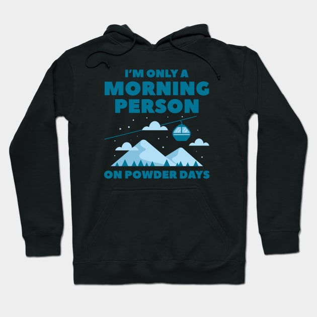 Morning Person Snow Hoodie by LuckyFoxDesigns